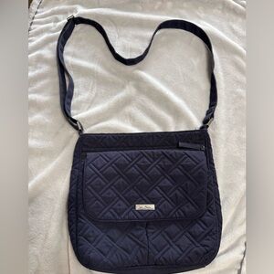 Vera Bradley Dark Blue Quilted Crossbody Messenger Bag